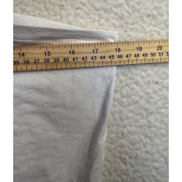 Boston Proper White Cotton/Modal Shirt Womens Casual Top One Shoulder Size M - Picture 8 of 9